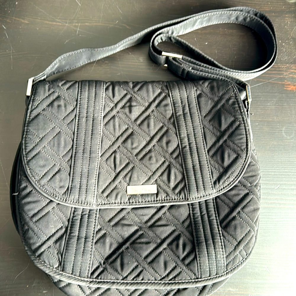 Black Vera Bradley quilted purse